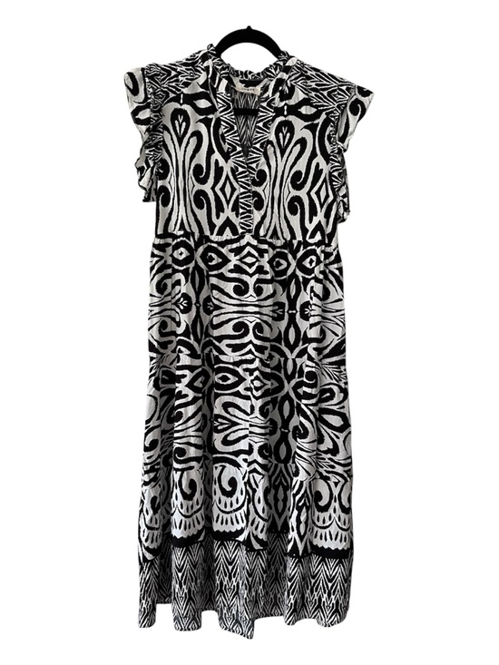 Umgee Dresses & Skirts - UMGEE Black & White Patterned Women’s Dress, Midi/Maxi length, EUC, Size Medium